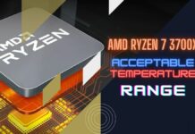 acceptable temp range for ryzen 7 3700x